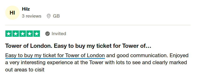 London Digital Pass Trustpilot