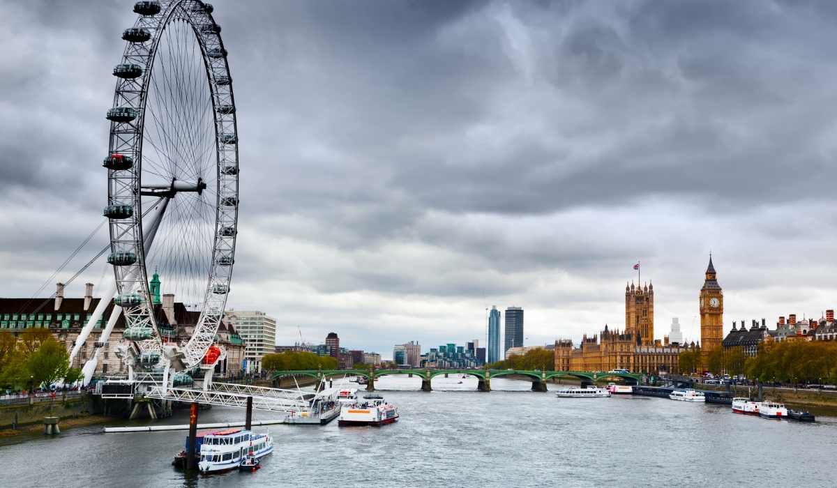Expect rain in London in October