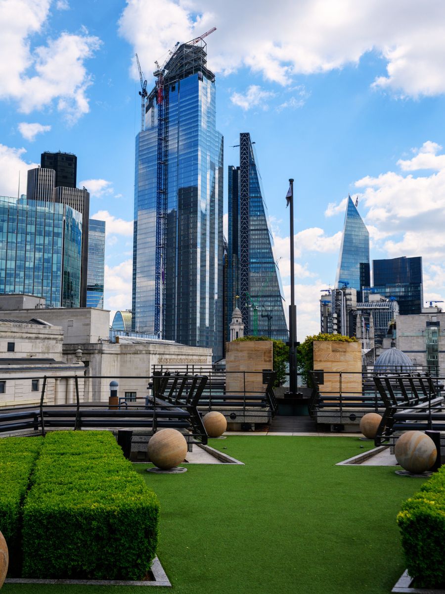 Coq d'Argent Free Rooftop Views in London