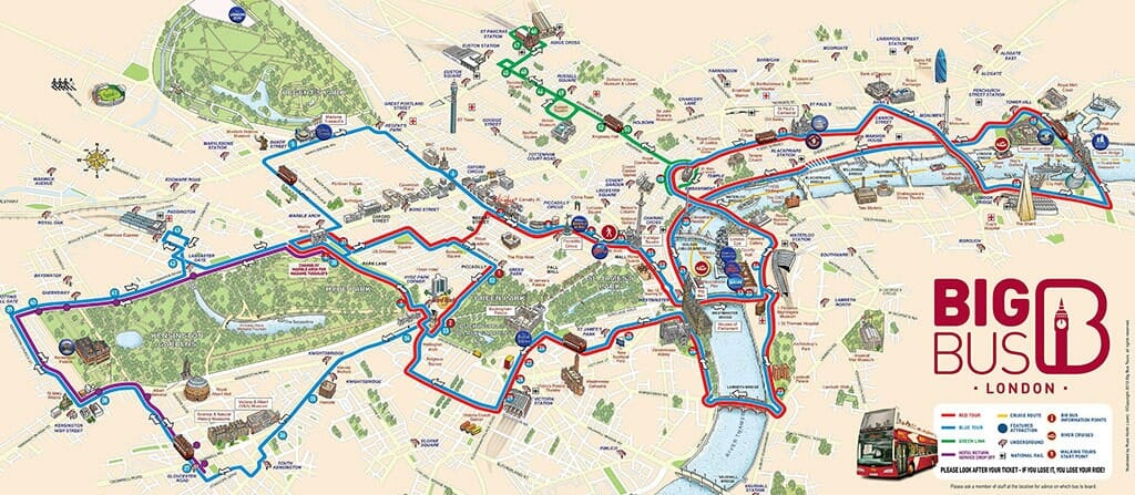 London Hop-on Hop-Off Maps