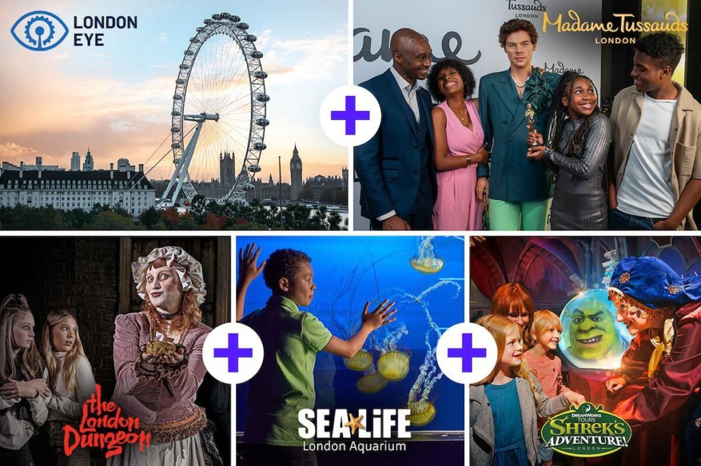 merlin magical pass ticket 5in1 multi attractions london new