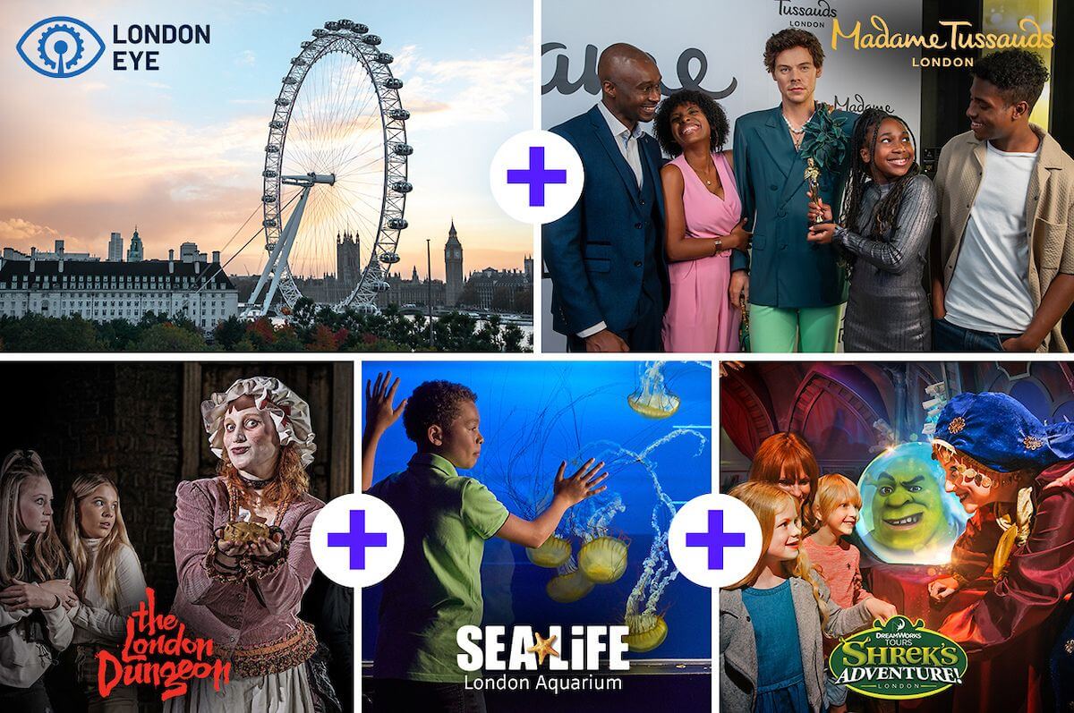 merlin magical pass ticket 5in1 multi attractions london new